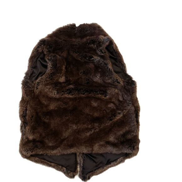 Tart Collection Faux Fur Brown Vest - Picture 3 of 9
